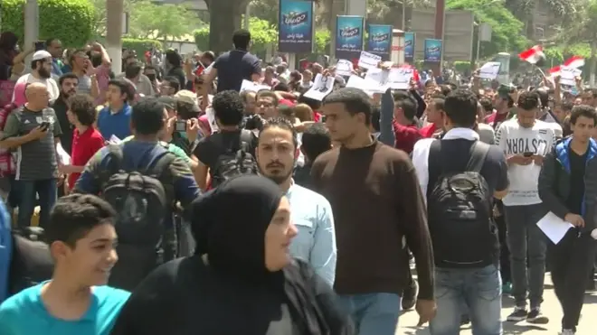 (أرشيف) قانون التظاهر أثار الكثير من الجدل في مصر