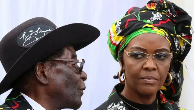 Grace Mugabe waa xaaska labaad ee madaxweyne Mugabe