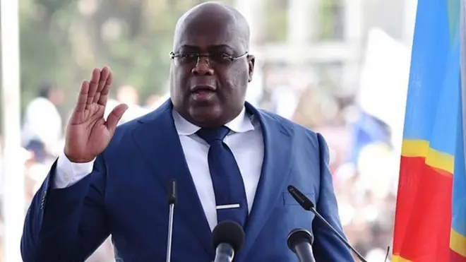 Félix Tshisekedi a prononcé un discours lundi 14 décembre 2020 devant les deux chambres du Parlement réunis.