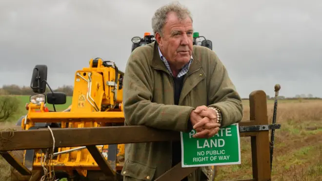 Jeremy Clarkson on his farm