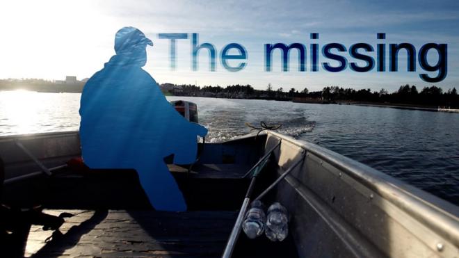 Missing fisherman with the words "The missing"