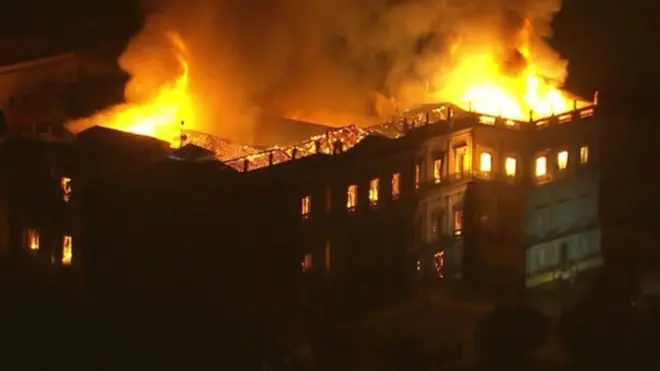 حريق متحف البرازيل