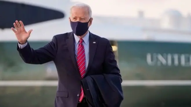 Joe Biden departs Washington for Delaware on 5 February 2021