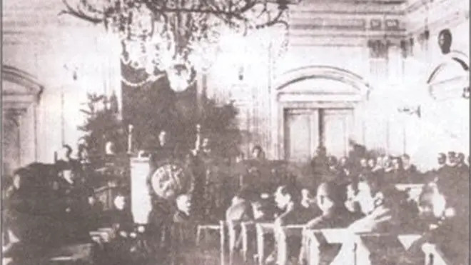 AXC Milli Şurasının Tiflisdə Azərbaycanın İstiqlal Bəyannaməsinin elanı