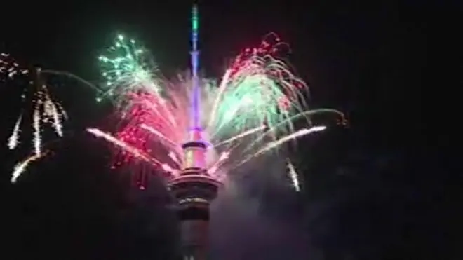 Fireworks in Auckland