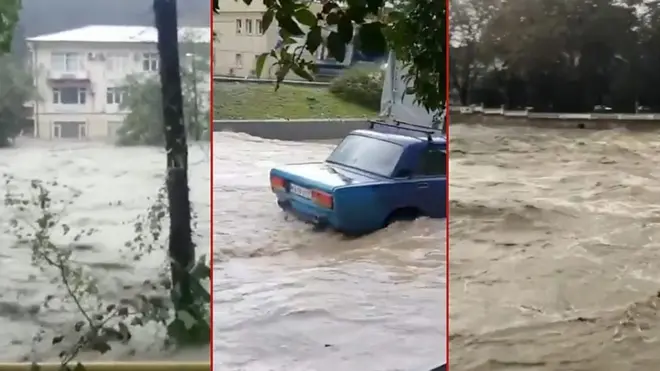 Потоп в Краснодарском крае: кадры очевидцев