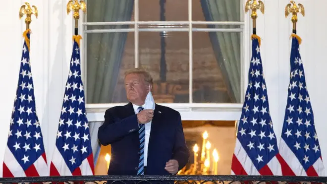 Presiden Donald Trump kembali ke Gedung Putih untuk lanjutkan perawatan Covid-19