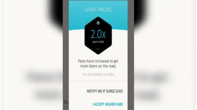 Surge on top Uber.
