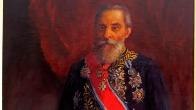 Portret Čedomilja Mijatovića od 2020. nalazi se u Ambasadi Srbije u Londonu