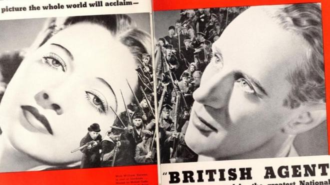 1934年《一个英国特务的回忆》被好莱坞"华纳兄弟"拍成电影《英国间谍》