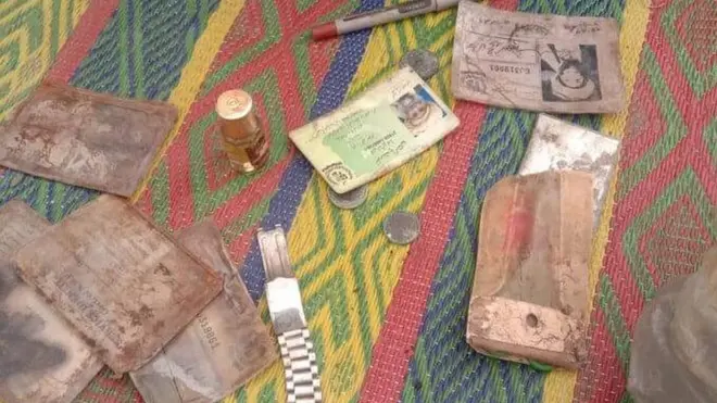 محمد سلام کی لاش کے ساتھ برآمد ہونے والی چیزیں