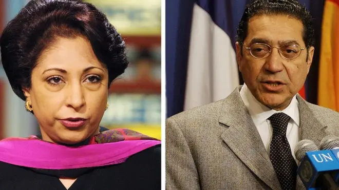 ملیحہ لودھی اور منیر اکرم