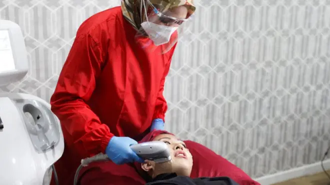 Ilustrasi foto perawatan kecantikan.