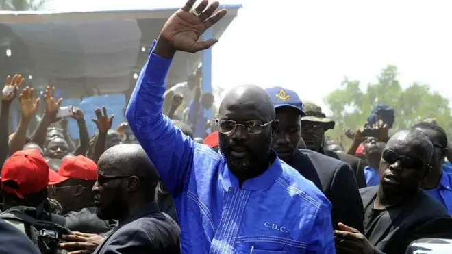 George Weah aliwania urais mara ya kwanza 2005