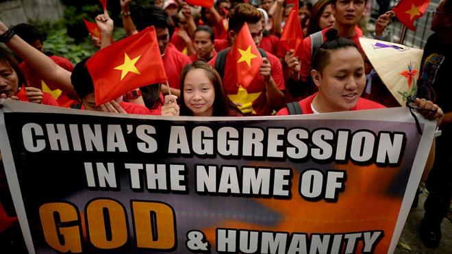 South China Sea, Vietnam, protests