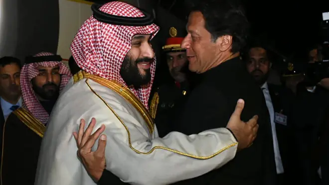 عمران خان ومحمد بن سلمان