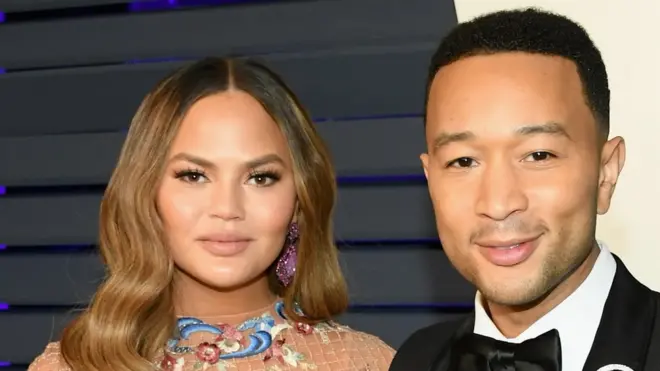 Chrissy Teigen and John Legend in 2019