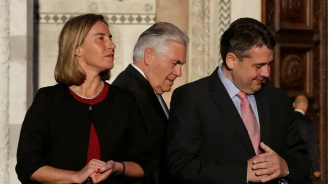 Тиллерсон, Могерини