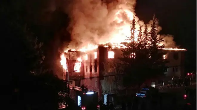 Пожар в Адане