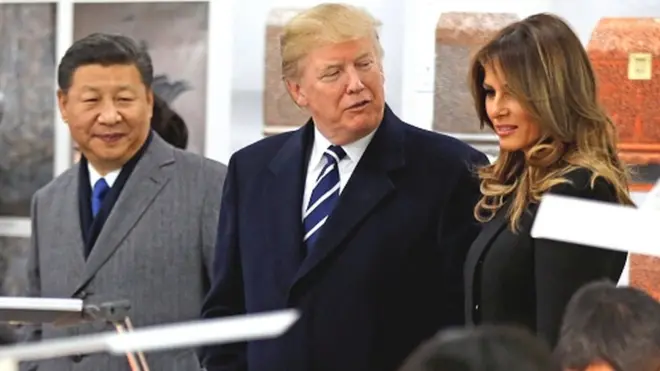 ट्रंप, मेलानिया, शी जिनपिंग