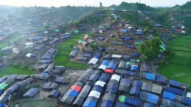 Imágenes del campo de refugiados rohingyas de Roikhong