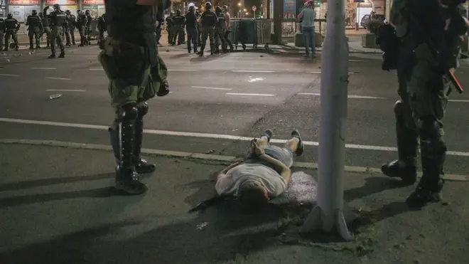 Privođenje tokom julskih protesta u Beogradu 2020. godine