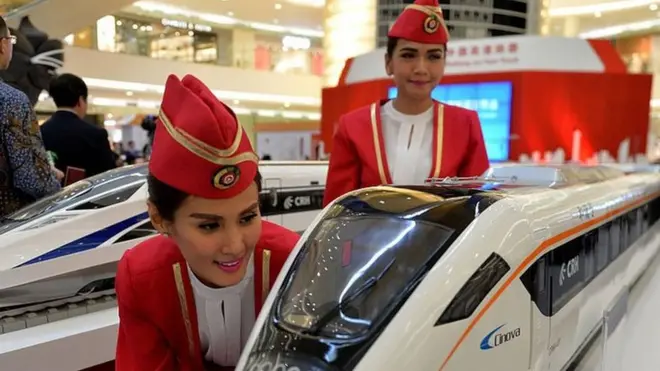 Proyek kereta cepat sokongan China yang menghubungkan Jakarta dan Bandung tidak kunjung terealisasi.