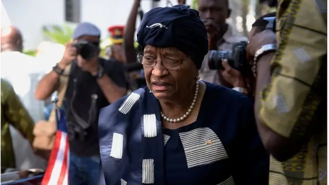 La présidente du Libéria Ellen Johnson Sirleaf