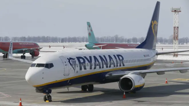 Борт Ryanair, на якому прилетів Майкл О'лірі