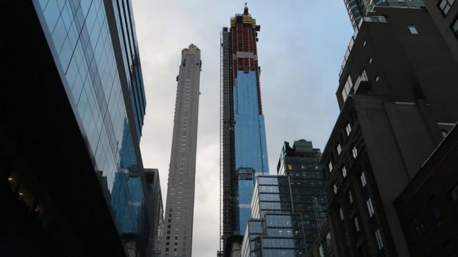 Central Park South y Central Park Tower, dos nuevas torres que marcan récords en Manhattan.