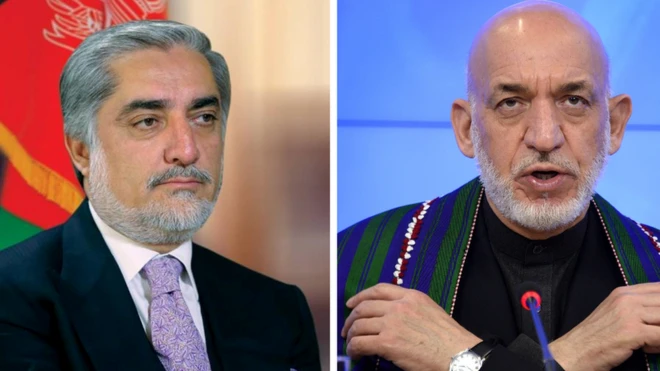 کرزی او عبدالله