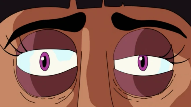 అలసిన కళ్లతో మహిళ