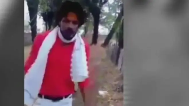 వీడియోలో ఉన్న నిందితుడు శంభూలాల్ అని పోలీసులు చెబుతున్నారు