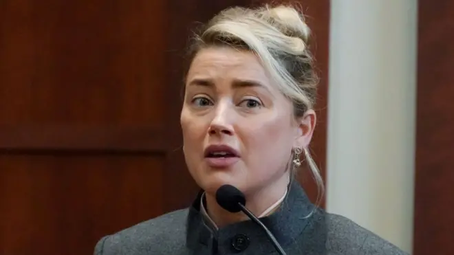 Amber Heard in court on 16 May