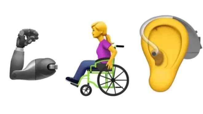 لا تتوفر اشكال غيموجي تشير لذوي الاحتاياجات الخاصة
