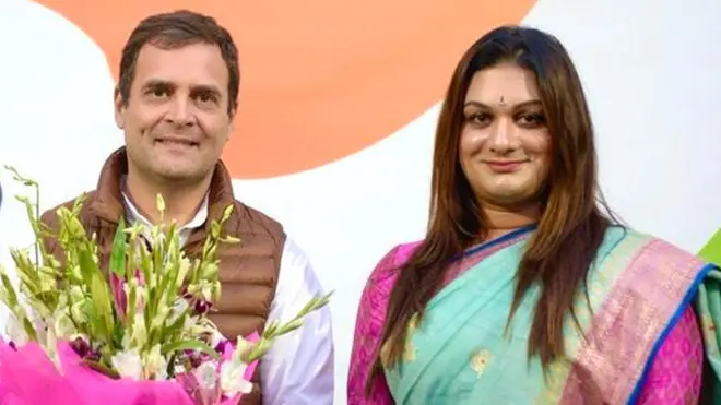 राहुल गांधी और अप्सरा रेड्डी