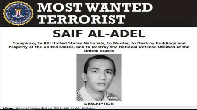 سیف‌العدل در فهرست افراد خطرناک تحت‌ تعقیب اف‌بی‌آی