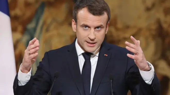 Emmanuel Macron France President.
