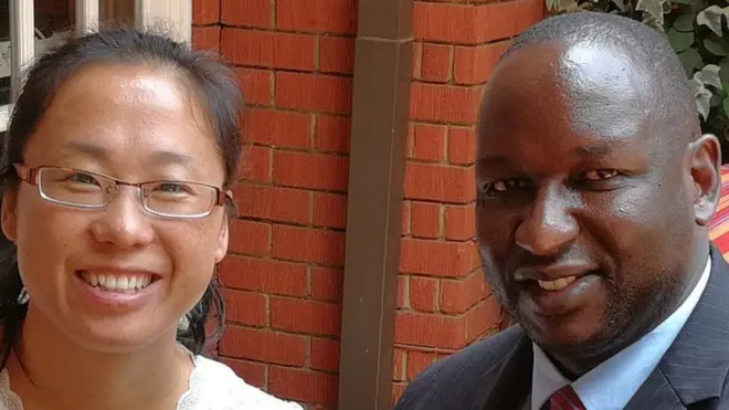 Xu Jing with Kenyan husband Henry Rotich