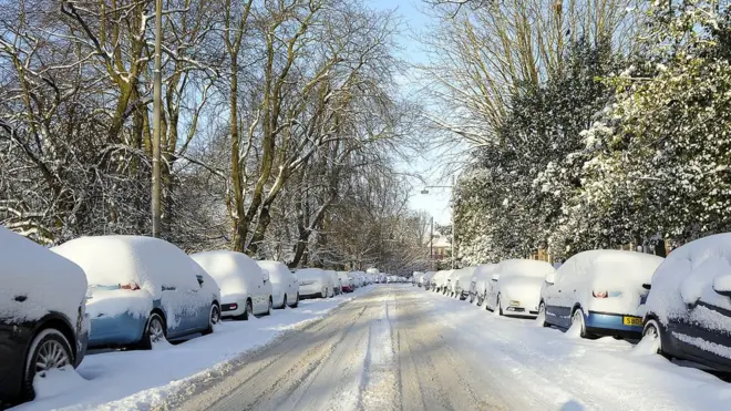 یورپ میں برف