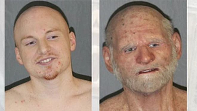 31-летний Шаун Миллер гримировался под старика.