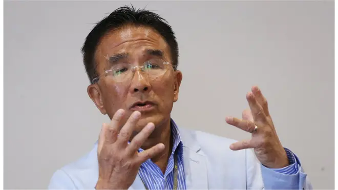 田北辰在访问中，批评民主派寻找美国帮助。