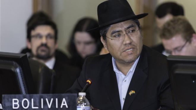 El embajador de Bolivia en la OEA, Diego Pary.