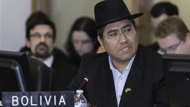 Diego Pary, embajador de Bolivia que preside desde el sábado y por tres meses el Consejo Permanente de la OEA.