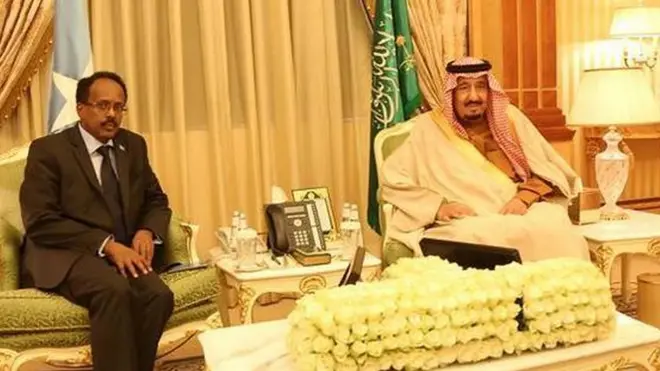 Madaxweyne Farmaajo iyo boqor Salmaanka Sacuuidga