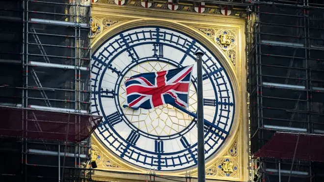 Брексит, день первый. Британский флаг на фоне Биг Бена.