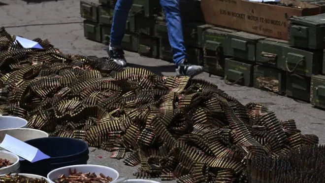 Ammunition found inside the prison