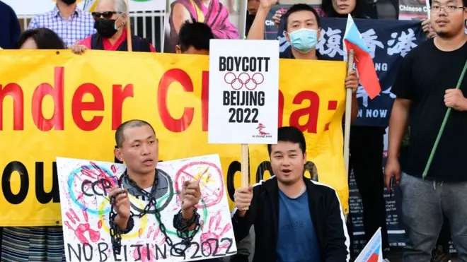 Các nhà hoạt động ở California kêu gọi tẩy chay Thế vận hội Bắc Kinh 2022 hồi đầu tháng 11/2021