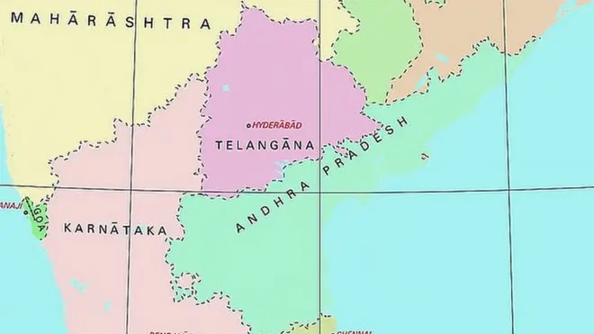 ఆంధ్రప్రదేశ్, తెలంగాణ మ్యాప్