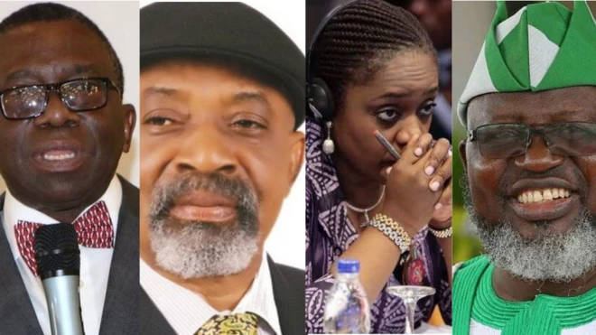 Prof Isaac Adewole, Chris Ngige, Kemi Adeosin, Adebayo Shittu